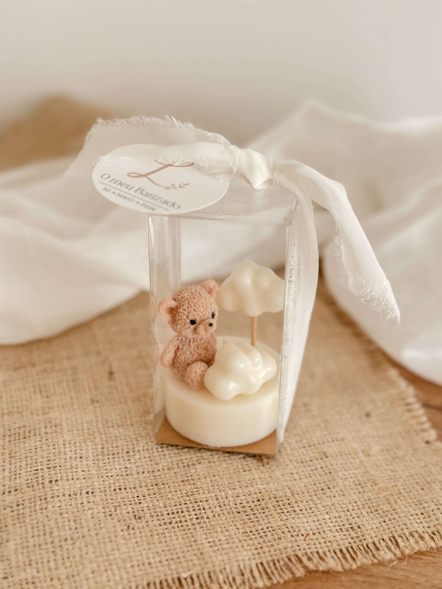 Mini Vela Ursinho & Nuvens | Batizados & Baby Shower
