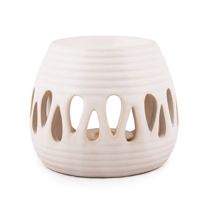 Lámpara de fragancia “Simple”, blanca, h 8 cm