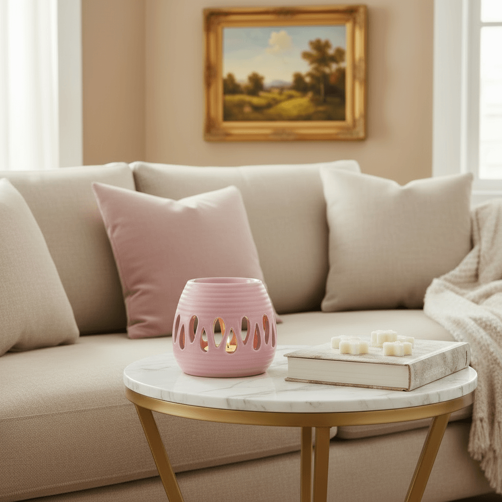 Pink Ceramic Burner | Minimalist Design