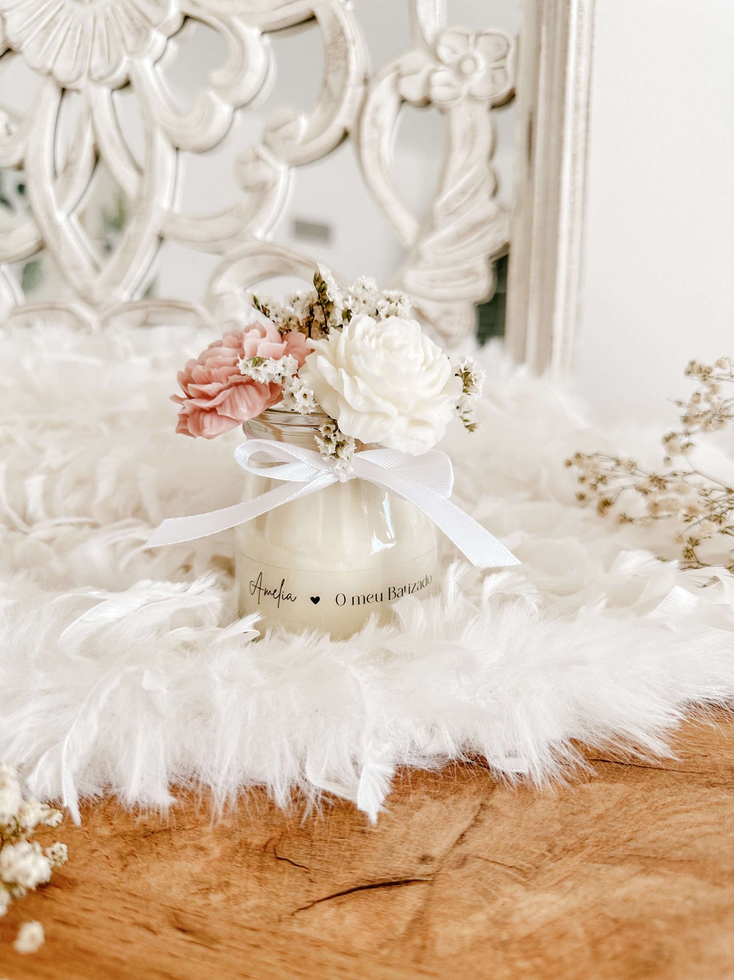 Vela Arreglo de Flores | Recuerdo de Boda, Bautizo y Eventos | A partir de 7.42€