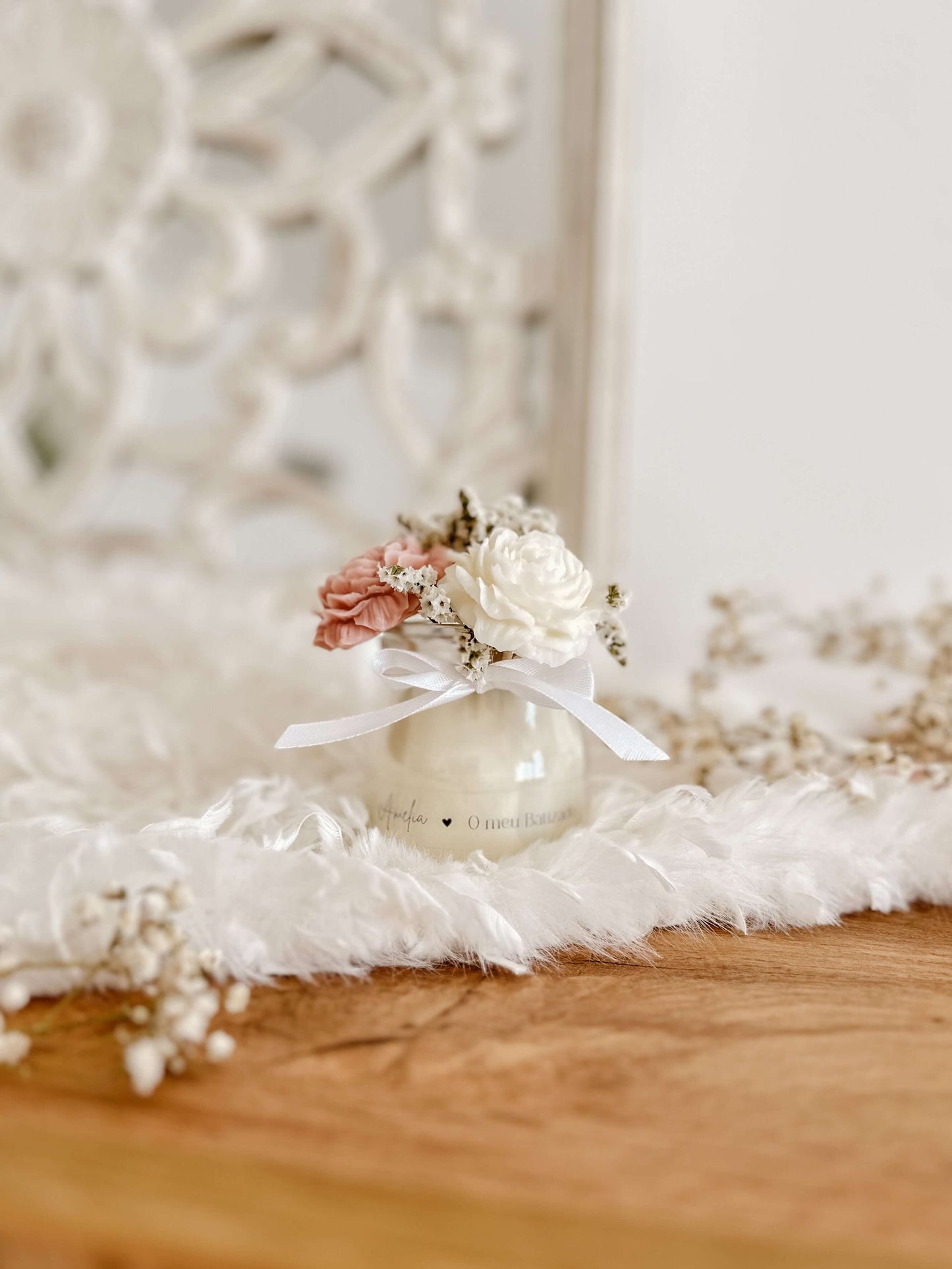 Vela Arreglo de Flores | Recuerdo de Boda, Bautizo y Eventos | A partir de 7.42€
