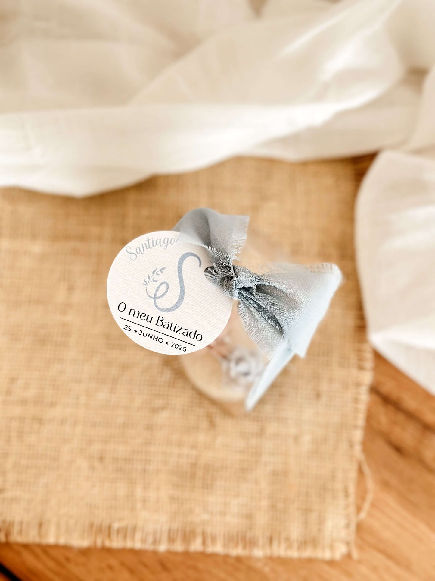 Mini Vela Osito y Nube Azul | Recuerdo de Bautizo o Baby Shower | Desde 3,38€