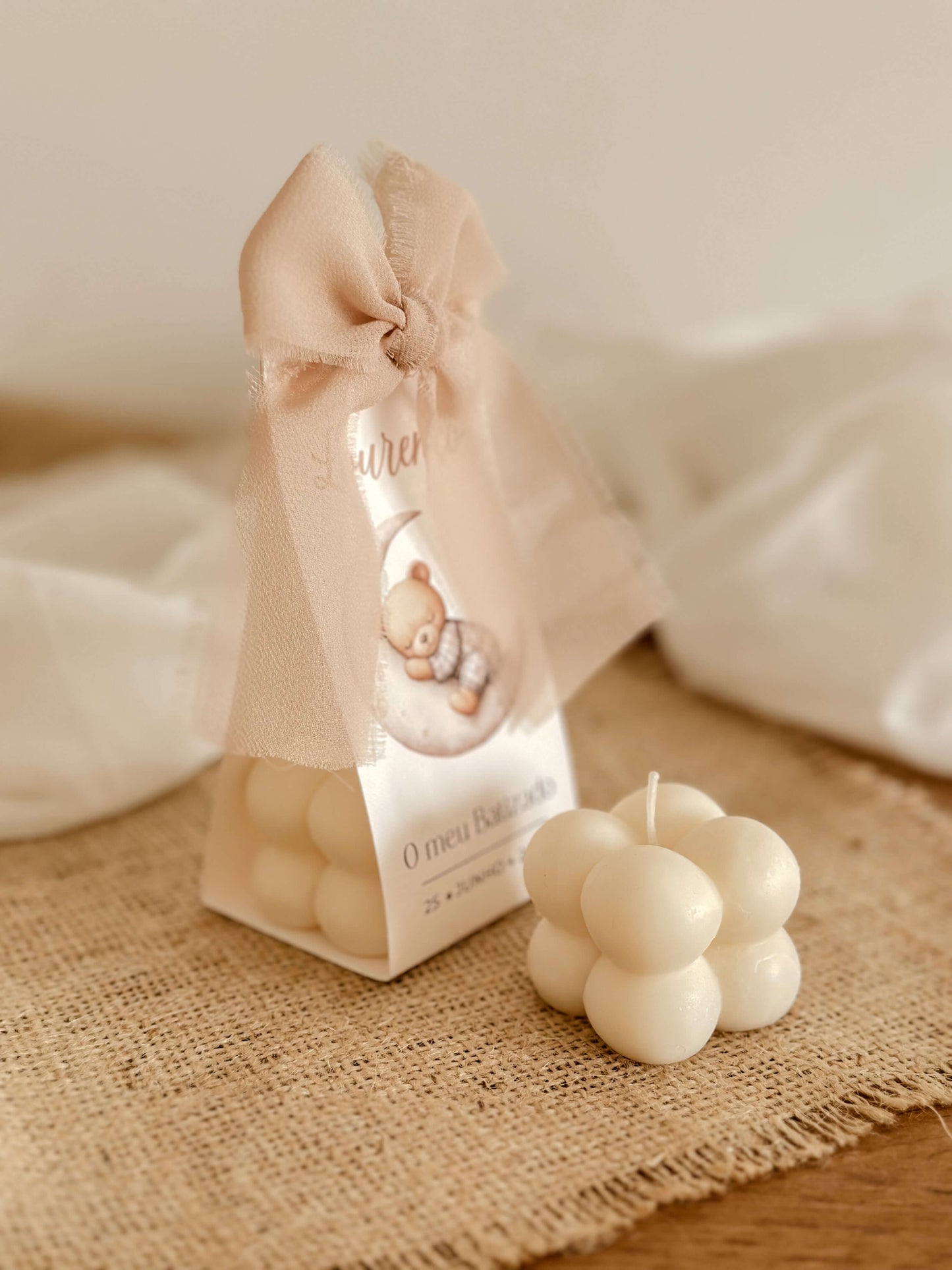 Mini Vela Bubble | Embalagem Premium | Batizados, Baby Shower & Eventos