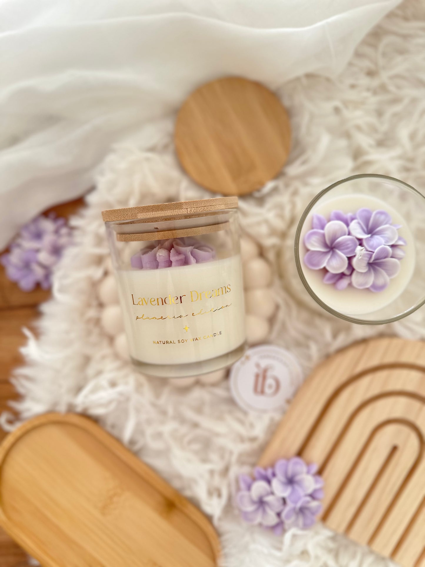 Vela Botánica | Edición Plumeria | Sueños de Lavanda 200g