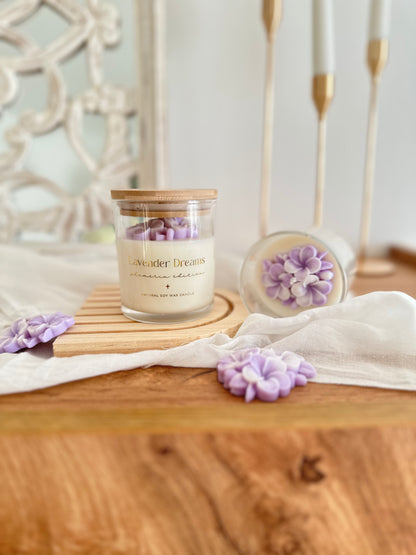 Vela Botánica | Edición Plumeria | Sueños de Lavanda 200g