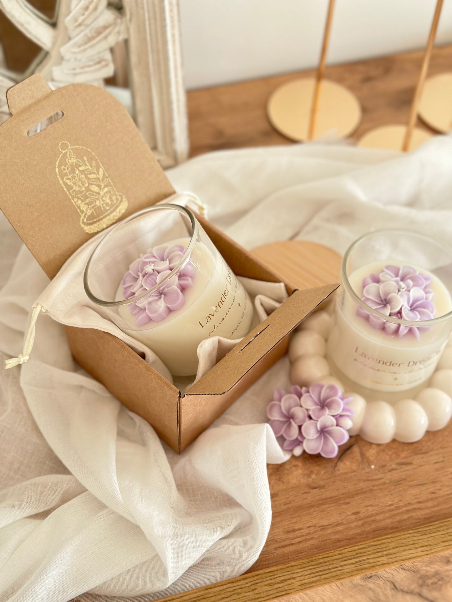 Vela Botánica | Edición Plumeria | Sueños de Lavanda 200g