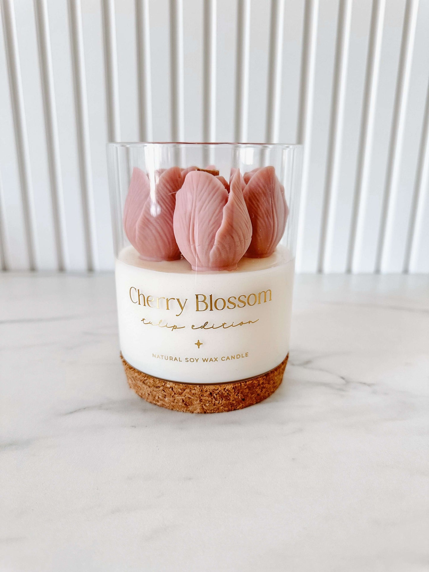 Vela Botánica | Tulipanes Rosa | Flor de Cerezo 400g
