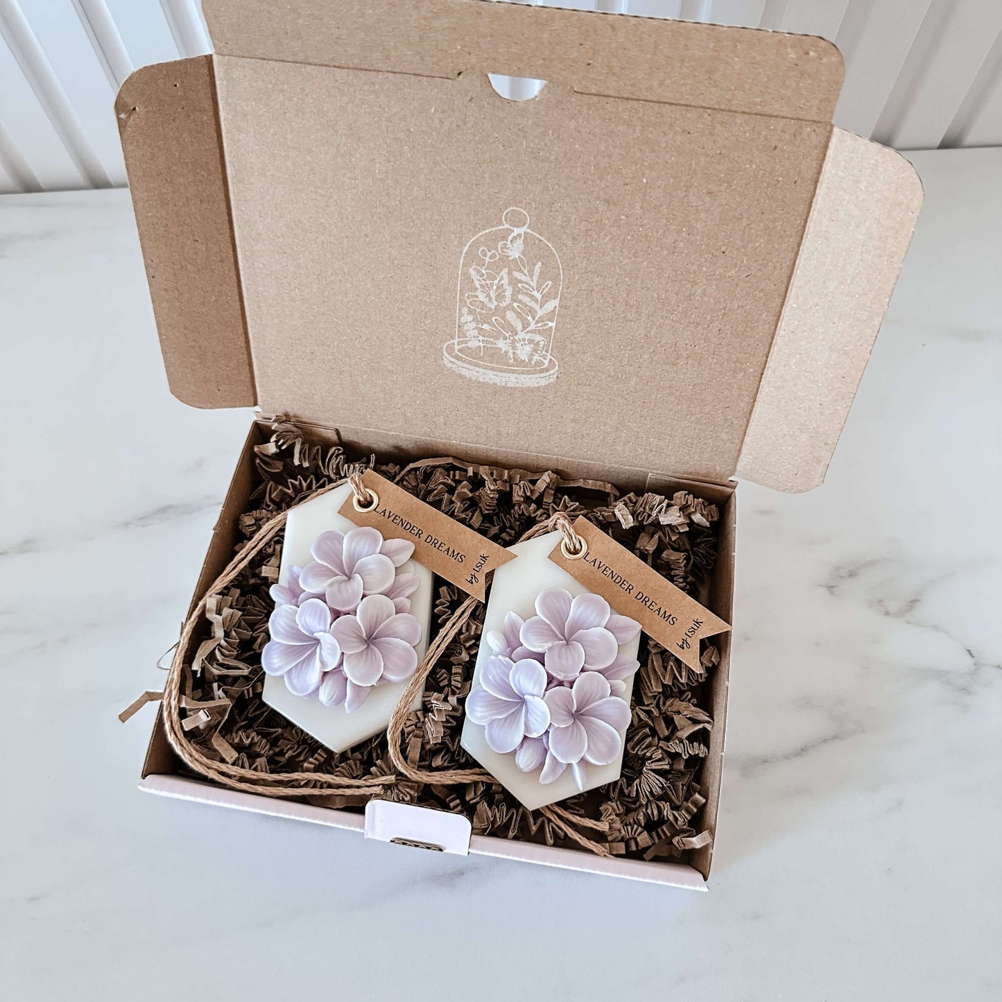 Set de 2 Colgantes de Cera Perfumada | Sueños de Lavanda
