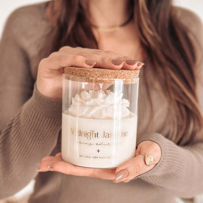 Botanical Candle | White Peony | Midnight Jasmine 400g