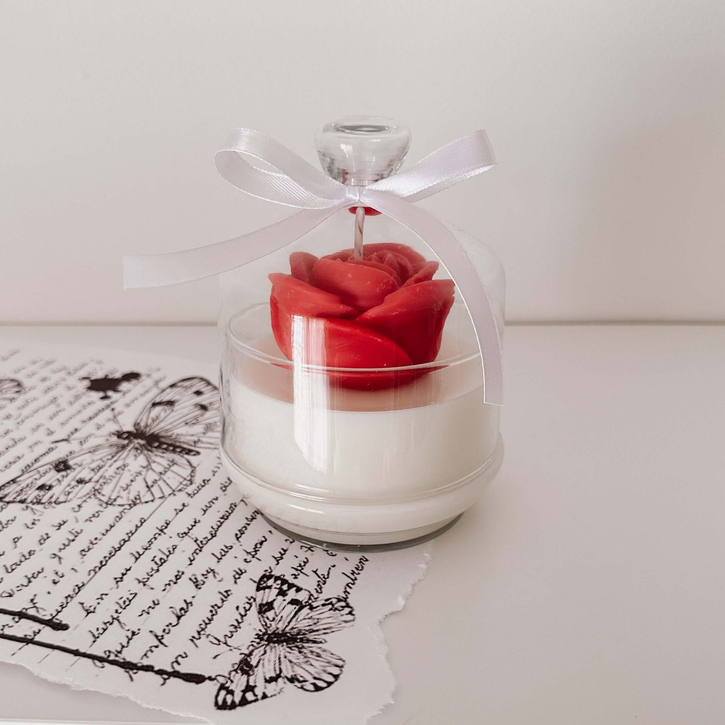 Enchanted Rose Candle | Red