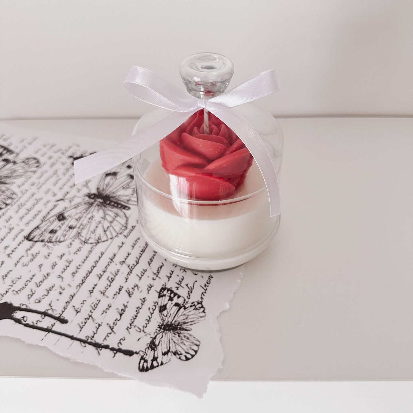 Enchanted Rose Candle | Red