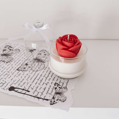 Enchanted Rose Candle | Red