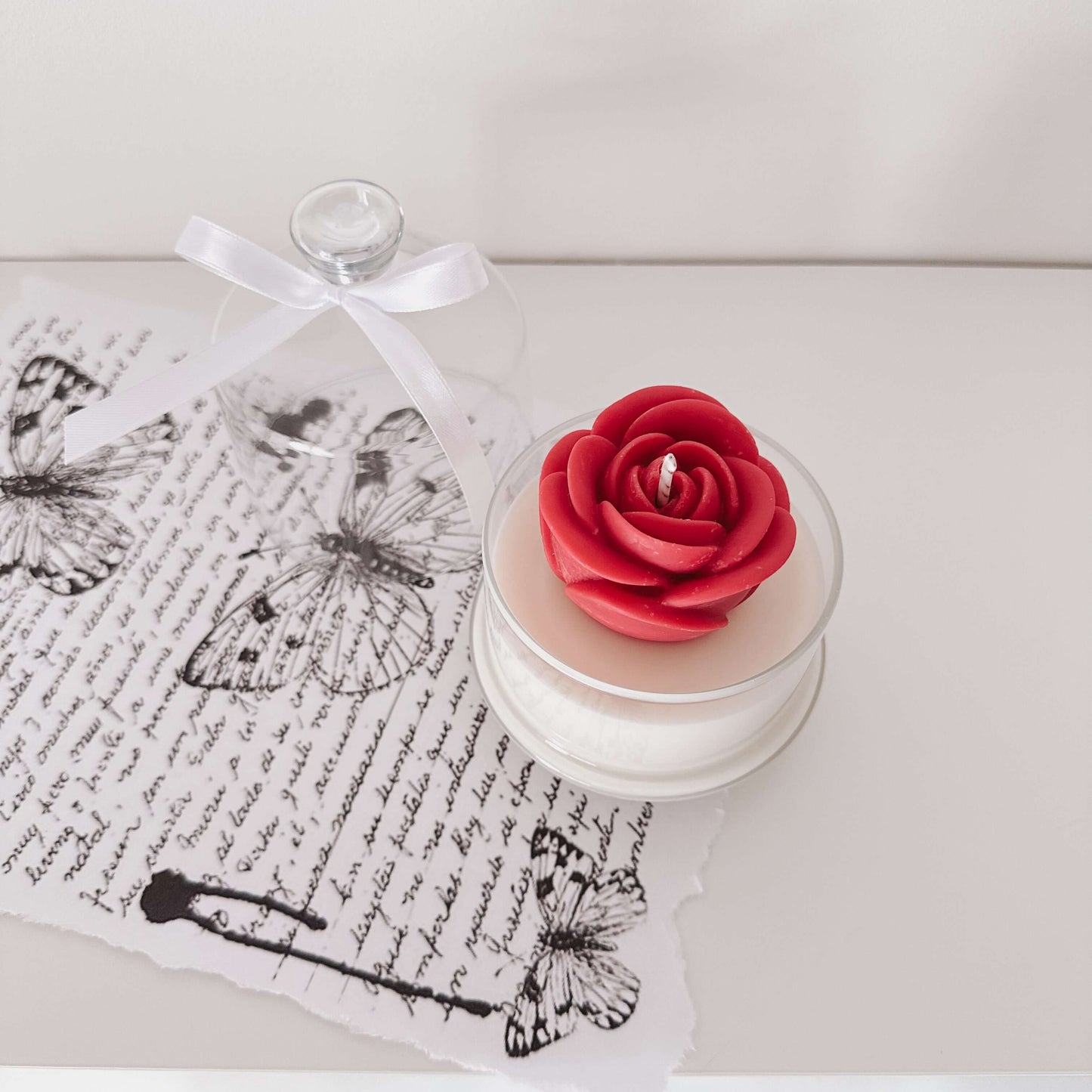 Enchanted Rose Candle | Red