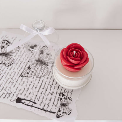 Enchanted Rose Candle | Red