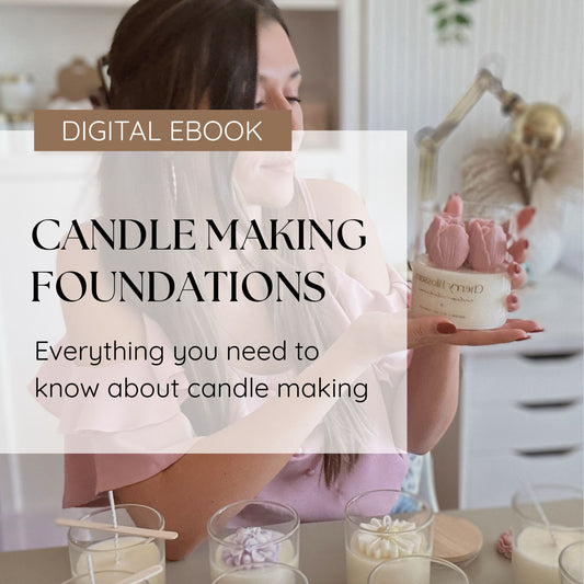 Candle Making Foundations digital ebook handbook for candle makers