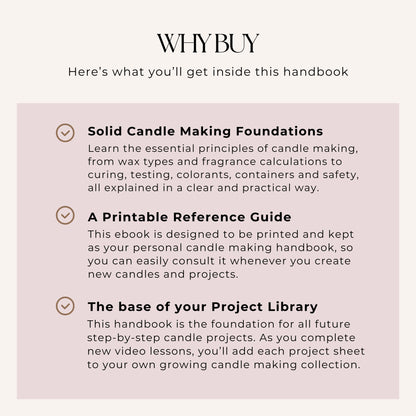 Candle Making Foundations – Practical Handbook | Digital Product